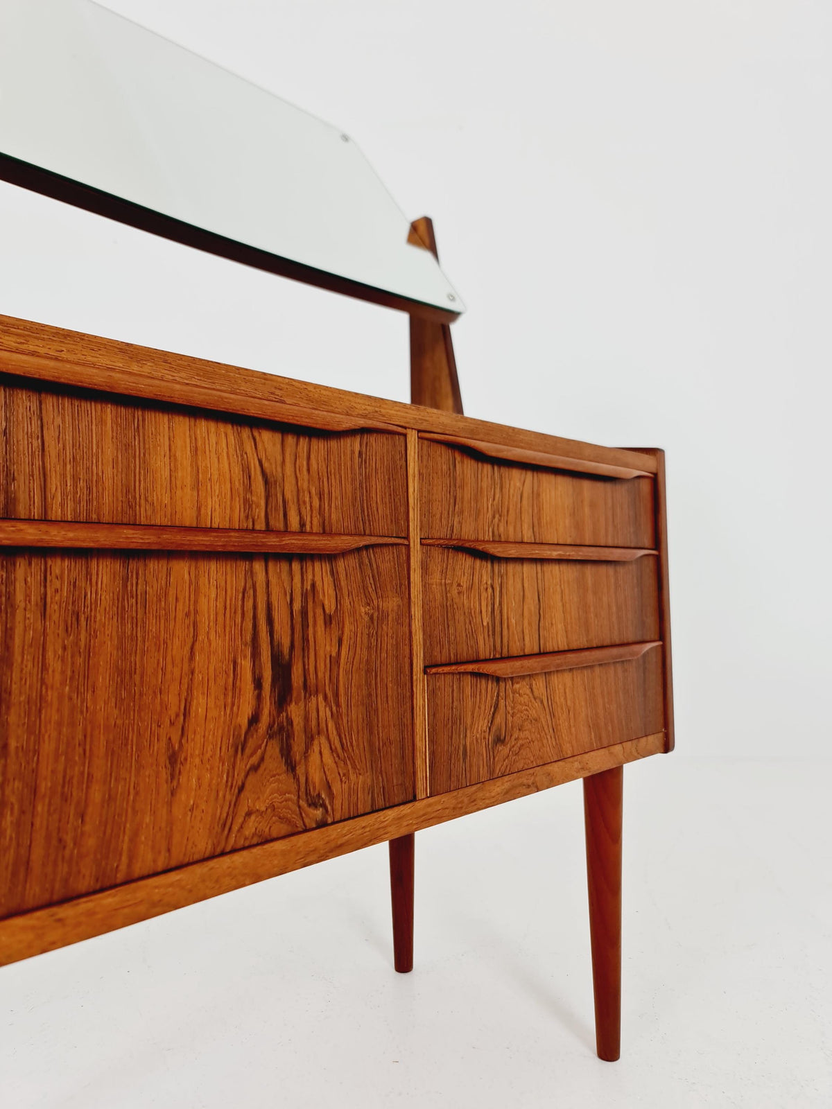 Mid Century Modern Danish Rosewood vanity table/ make up by Cs Odense Furniture, 1960s