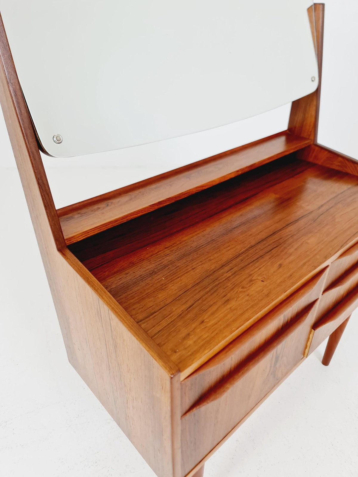 Mid Century Modern Danish Rosewood vanity table/ make up by Cs Odense Furniture, 1960s