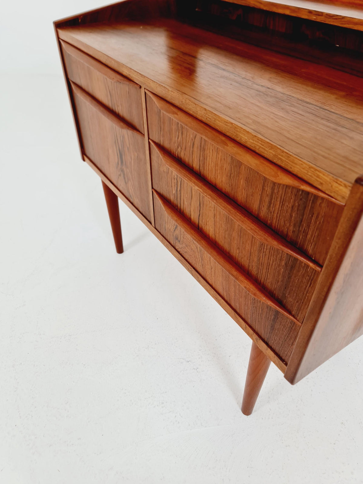Mid Century Modern Danish Rosewood vanity table/ make up by Cs Odense Furniture, 1960s