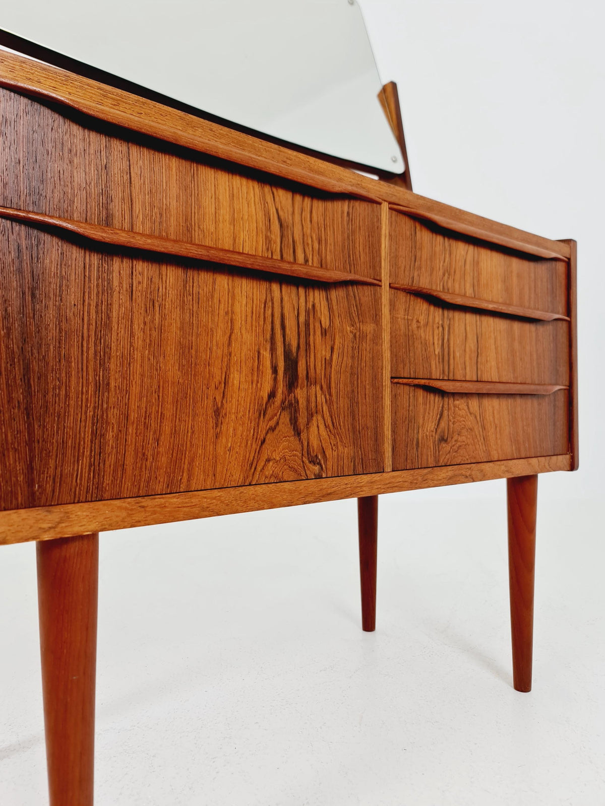 Mid Century Modern Danish Rosewood vanity table/ make up by Cs Odense Furniture, 1960s