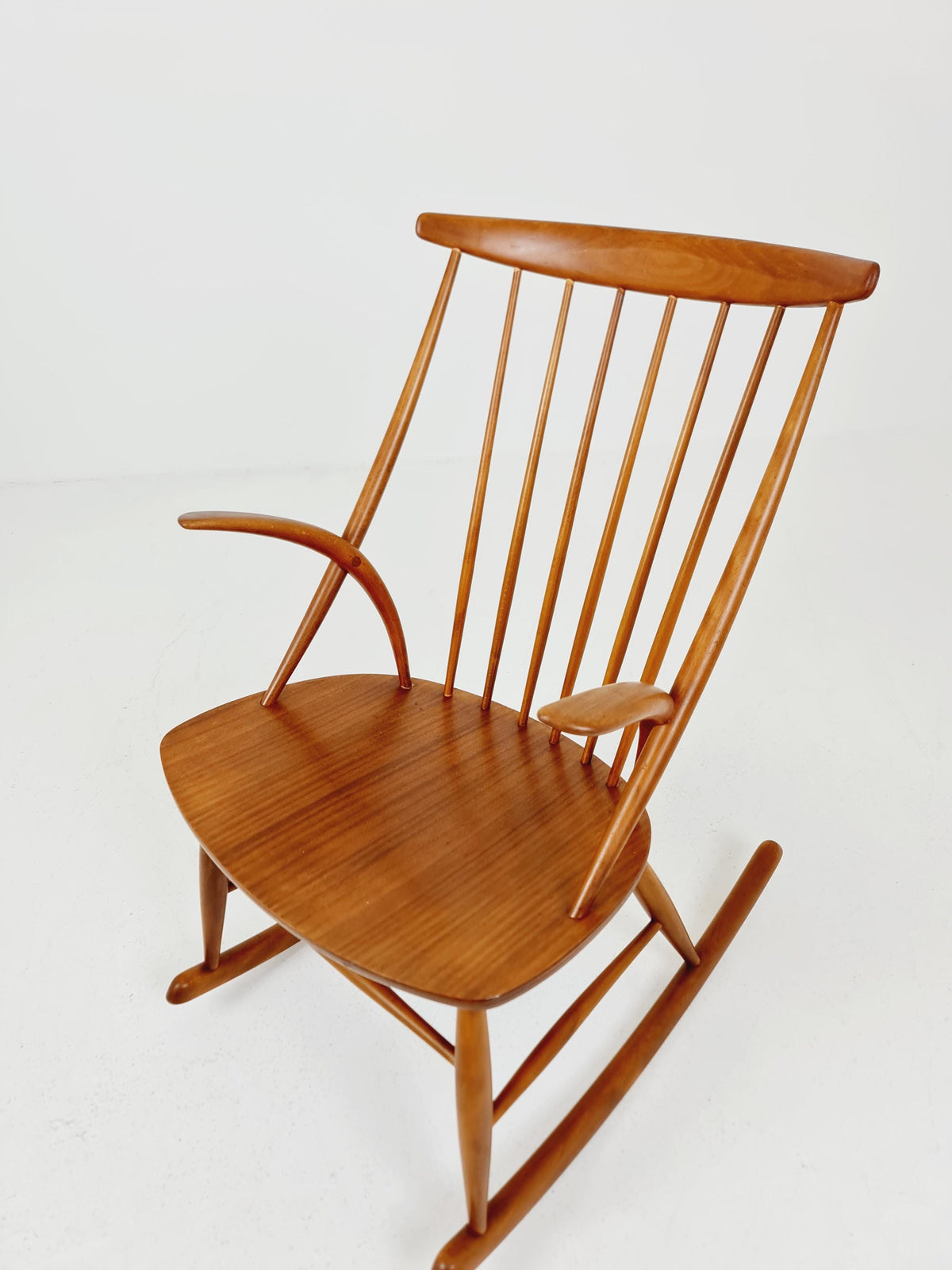 Mid century Scandinavian Rocking Chair by Illum Wikkelso For N.Eilersen , 1960s