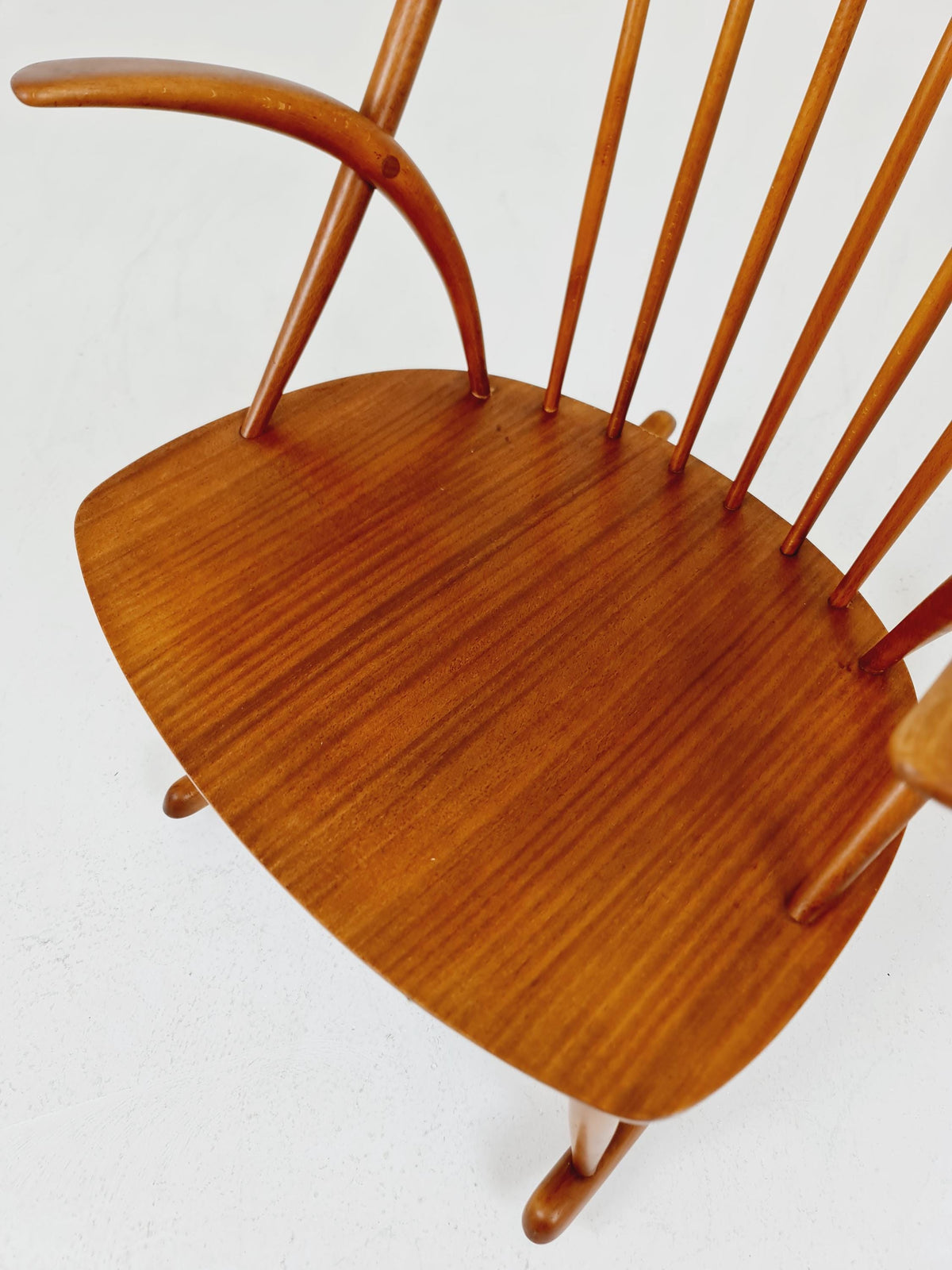 Mid century Scandinavian Rocking Chair by Illum Wikkelso For N.Eilersen , 1960s