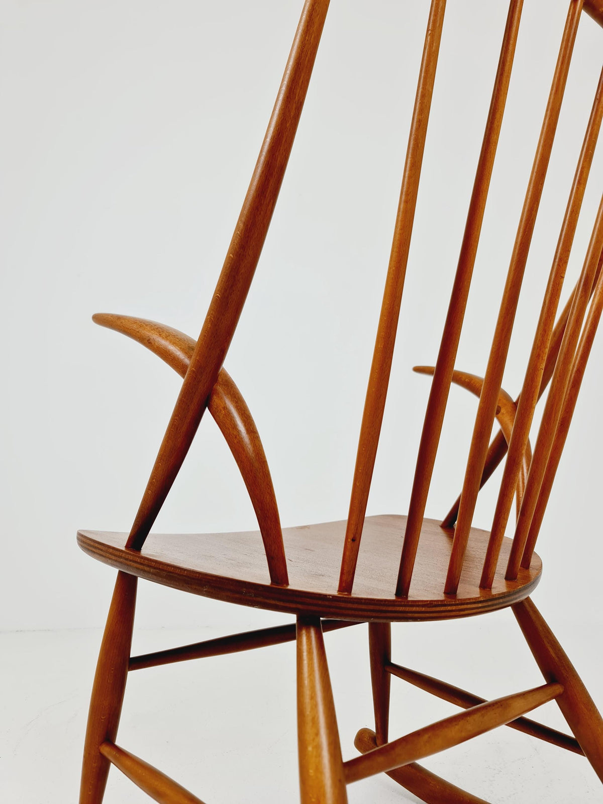 Mid century Scandinavian Rocking Chair by Illum Wikkelso For N.Eilersen , 1960s