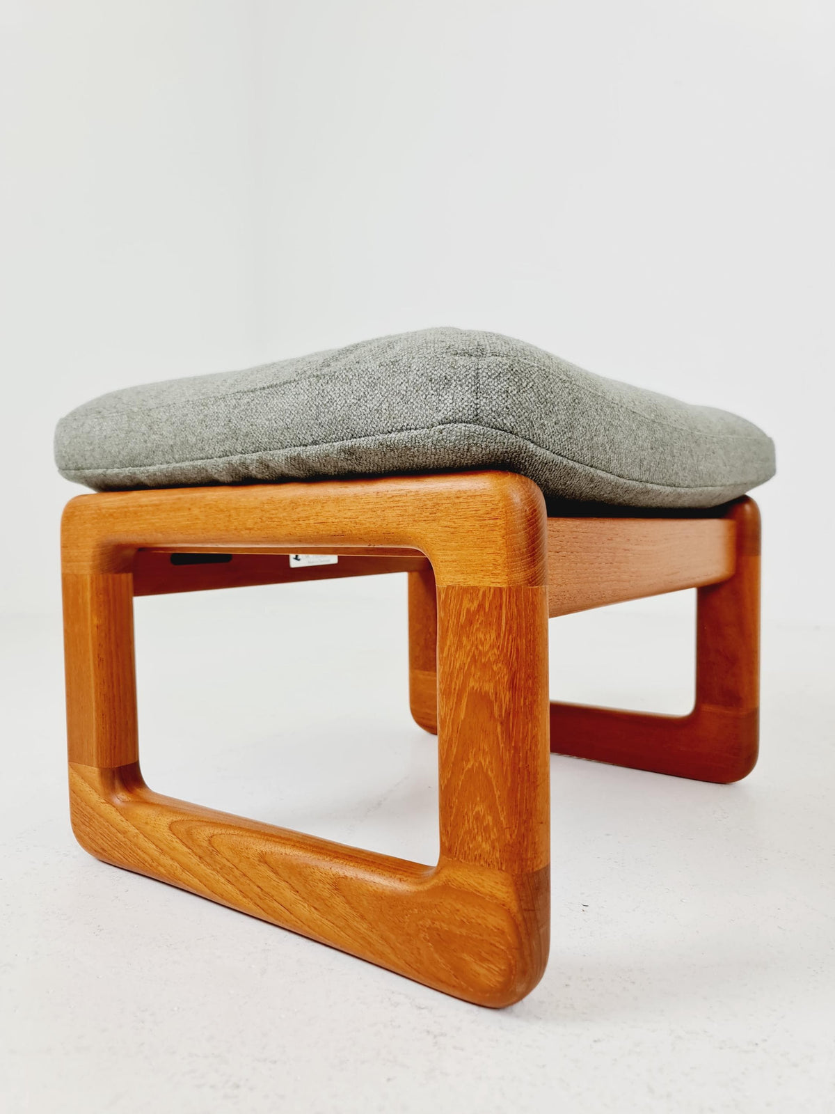 Mid century teak easy lounge chairs With Ottoman by EMC Möbelfabrik , 1970s