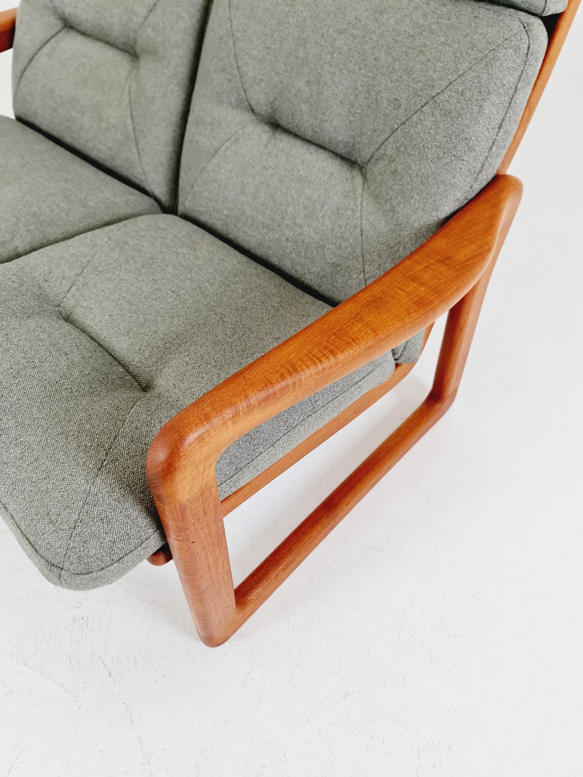 Mid century teak 2-Seater Sofa by EMC Möbelfabrik , 1970s