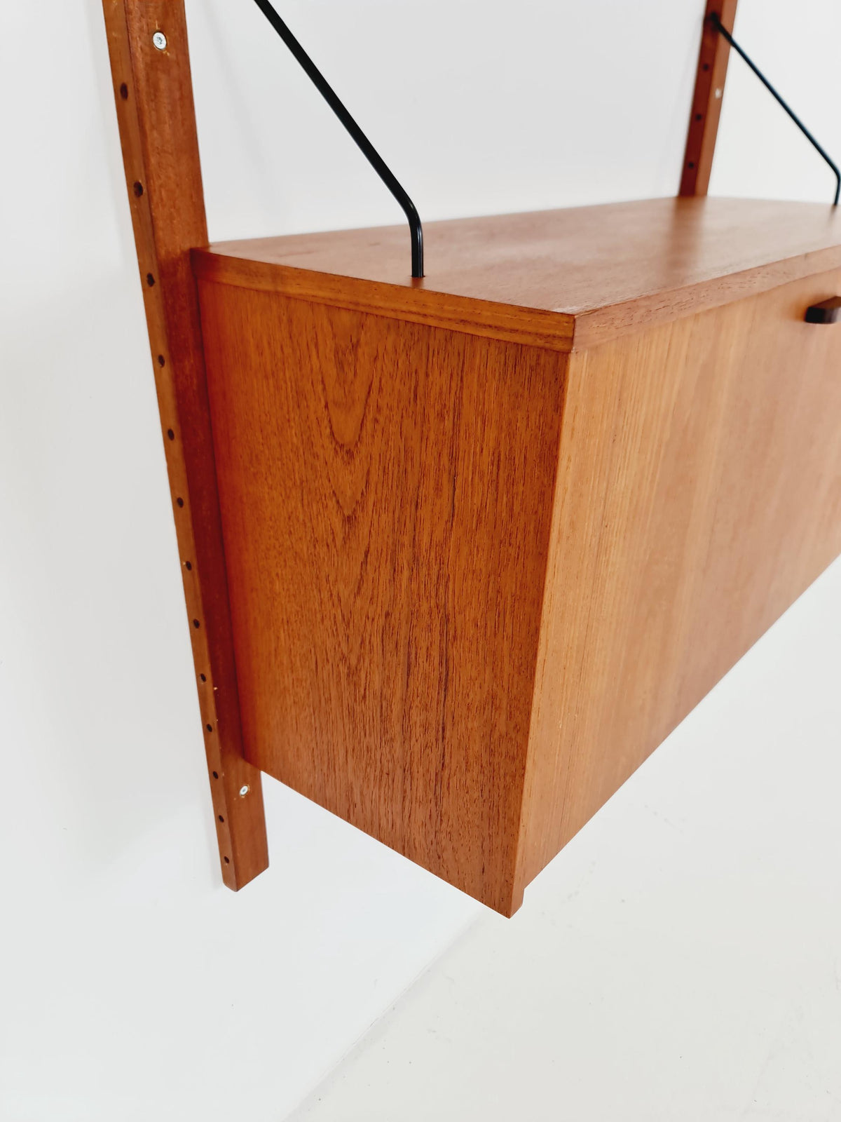 Mid century Danish Teak Wall Unit with Bar Cabinet , Denmark, 1960s