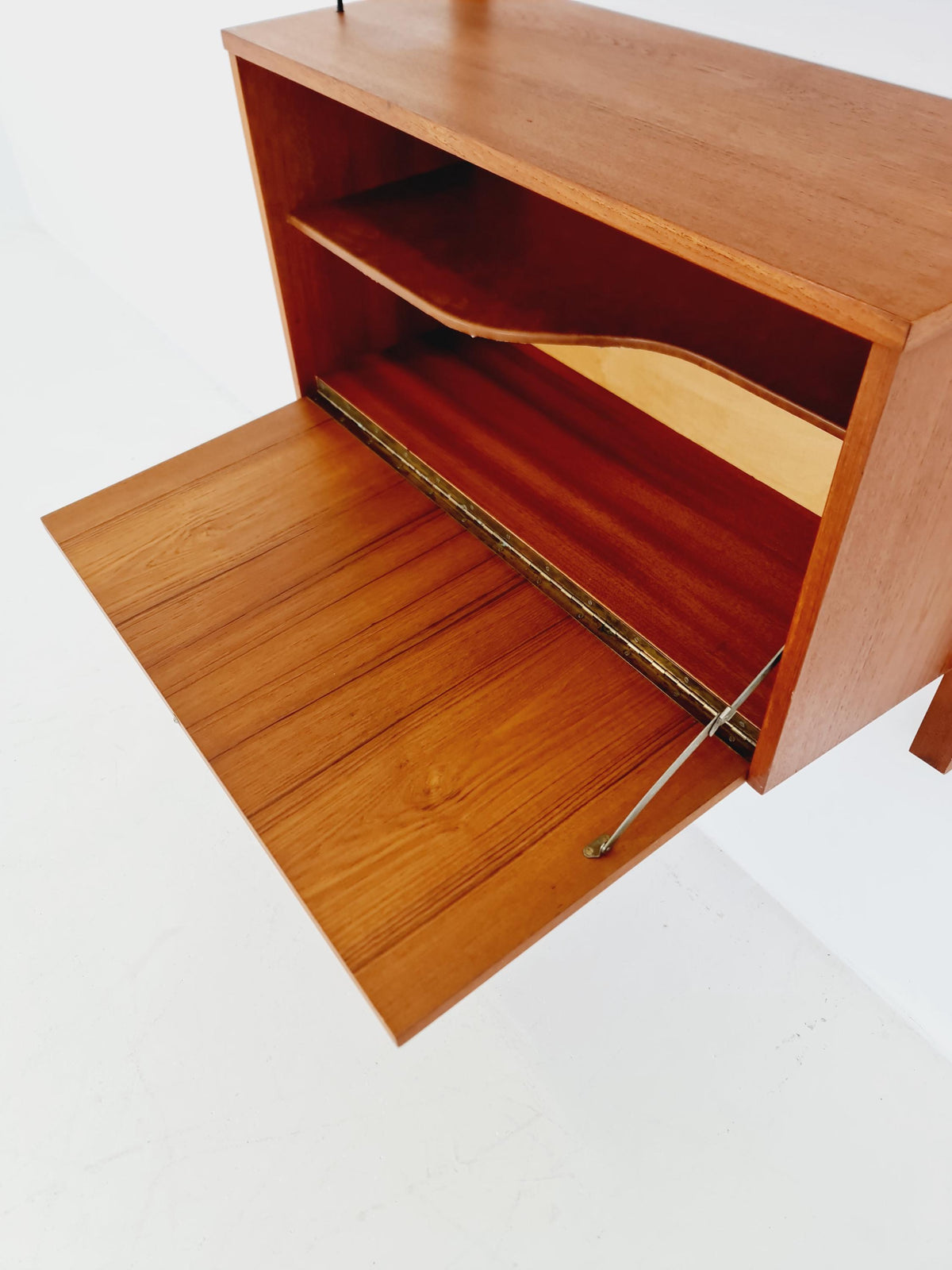 Mid century Danish Teak Wall Unit with Bar Cabinet , Denmark, 1960s
