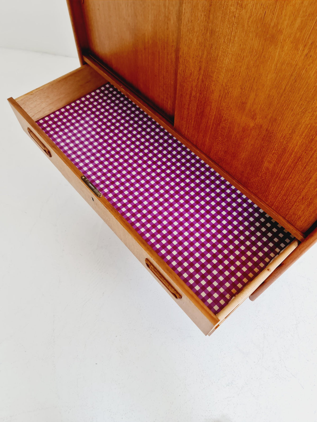 Midcentury danish design chest of drawers / drawer dresser / cabinet By Ejsing Möbelfabrik 1960s