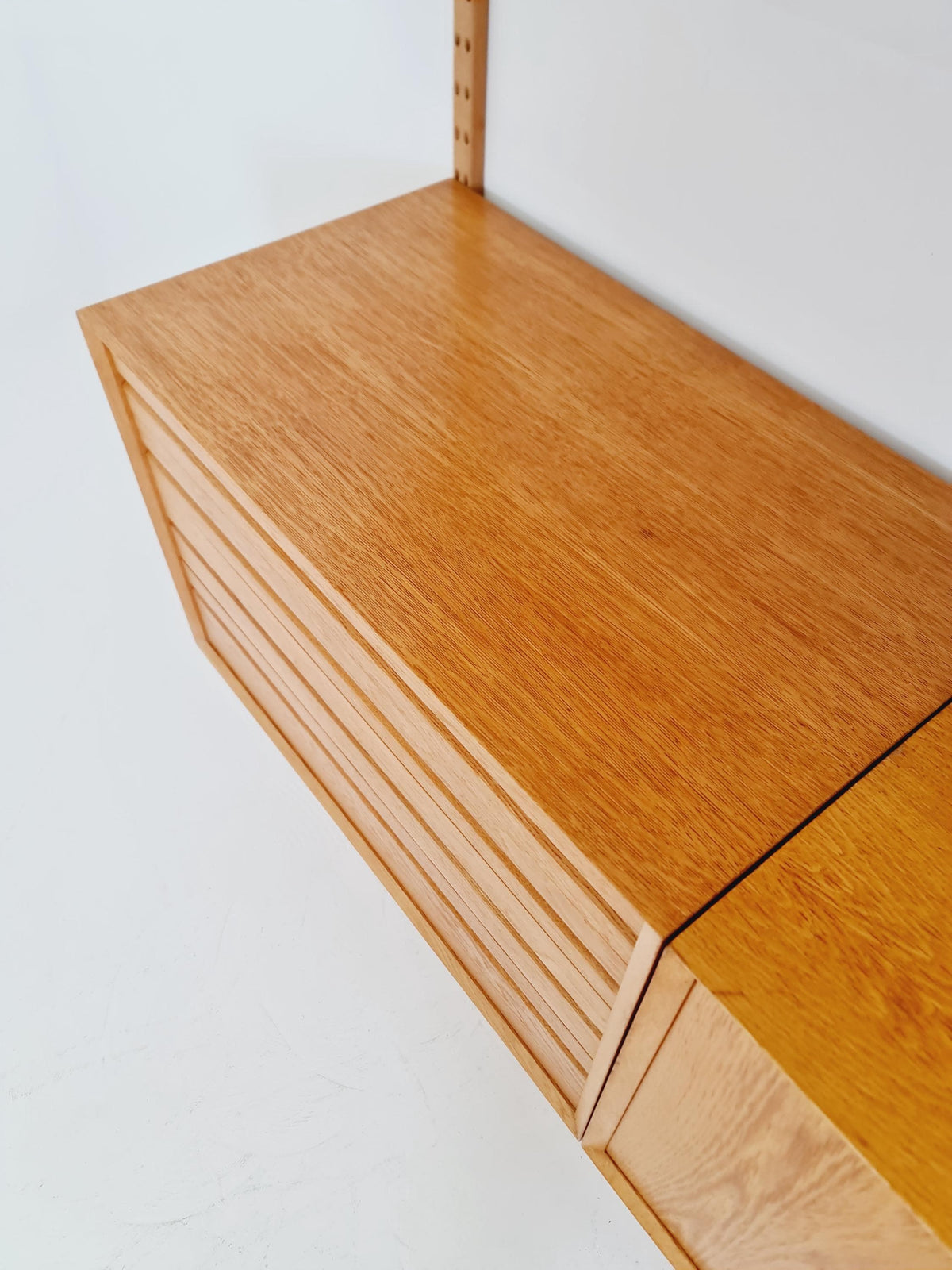 Big Mid century Danish Oak Wall Unit with 6 cabinets by Poul Cadovius for Cado, Denmark, 1960s