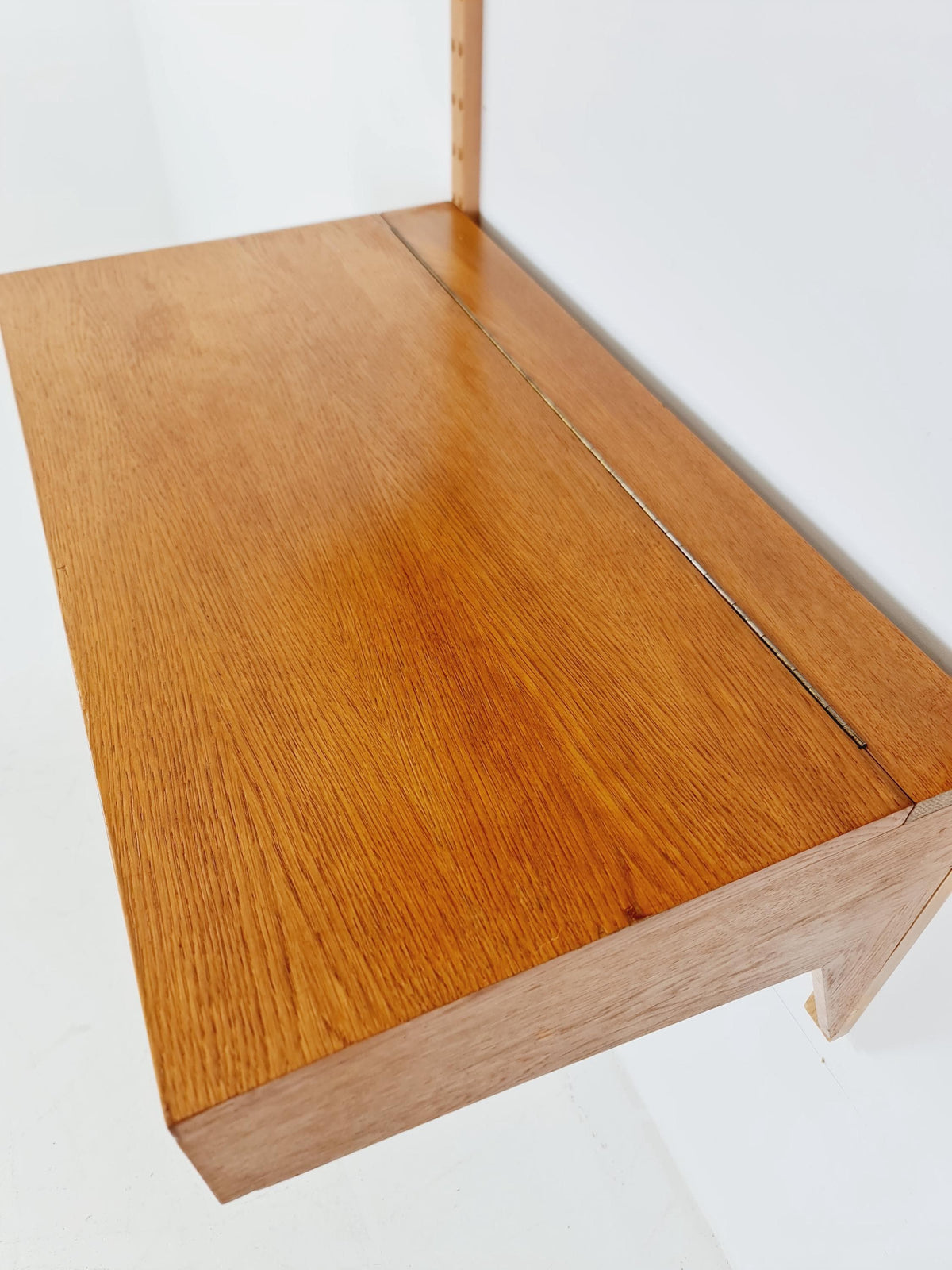 Midcentury Danish Oak Shelving Unit With Desk by Poul Cadovius, 1960s