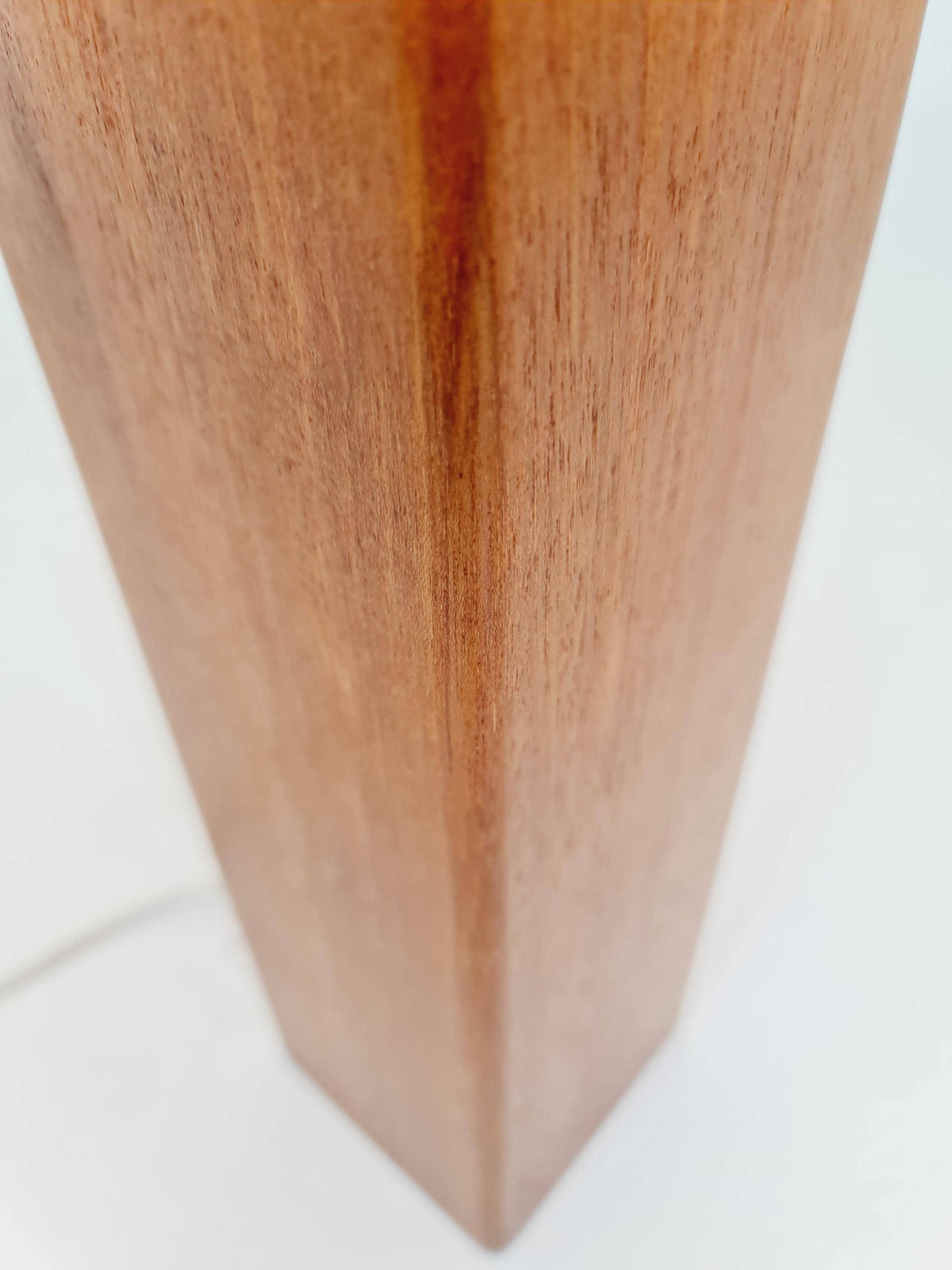 Mid century solid teak table lamp 1960s