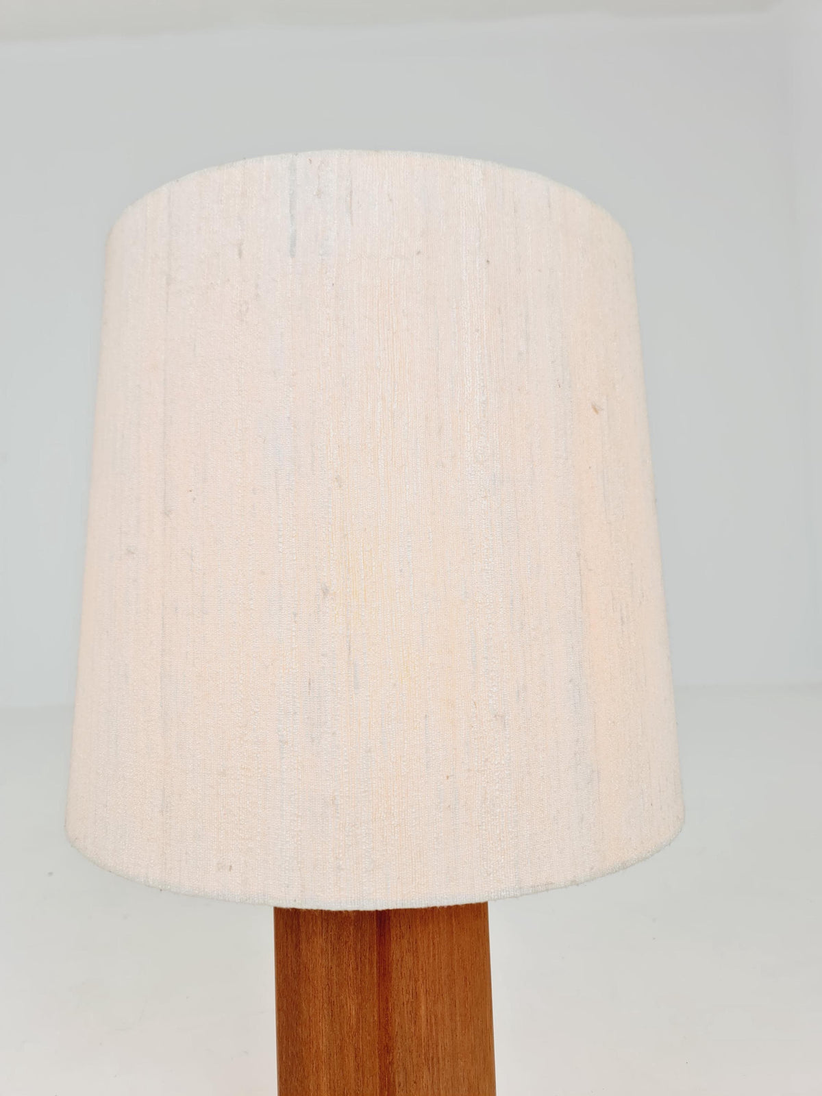 Mid century solid teak table lamp 1960s