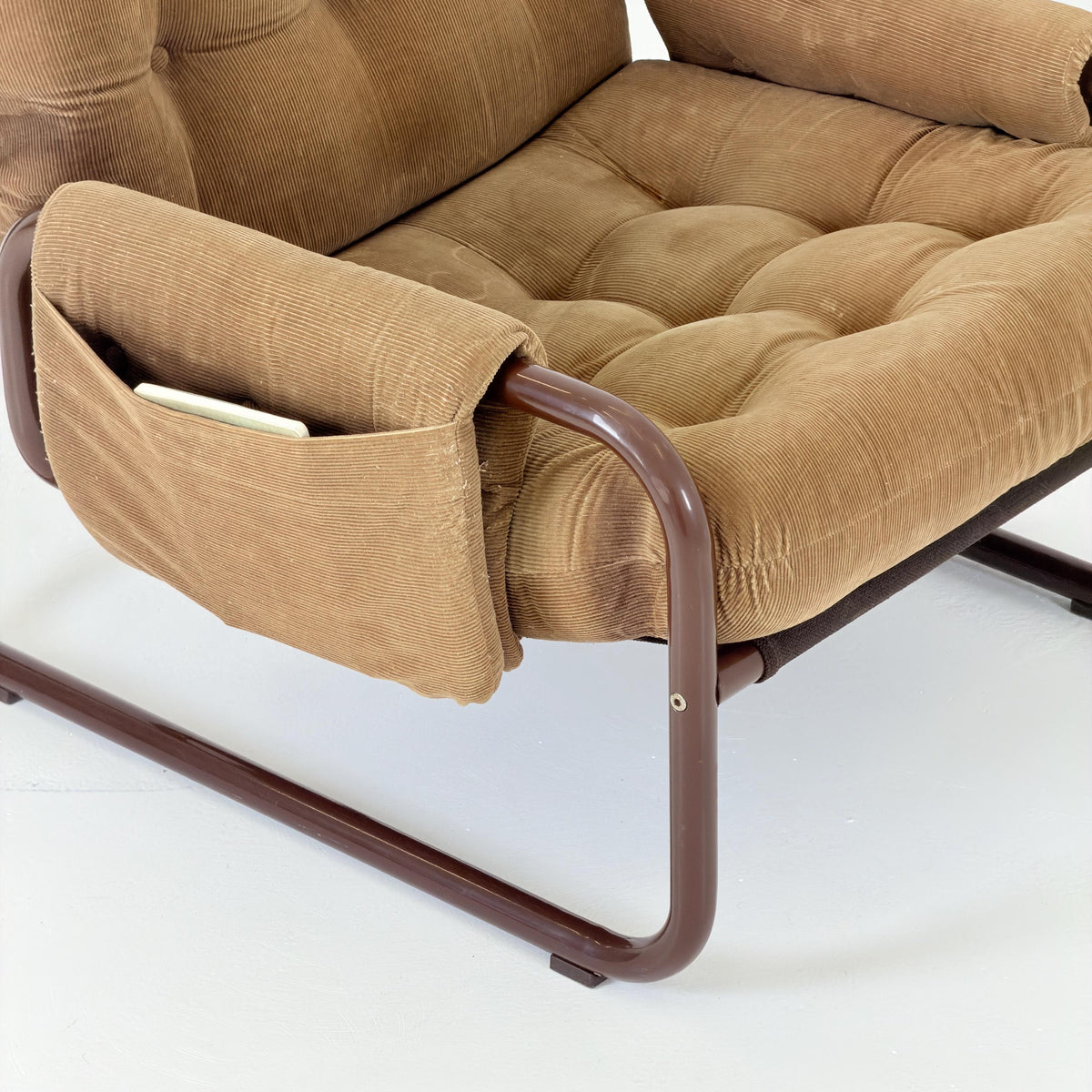 Mid century Zetti Lounge Chair by John Bertil Häggström, by Ikea 1970s Sweden