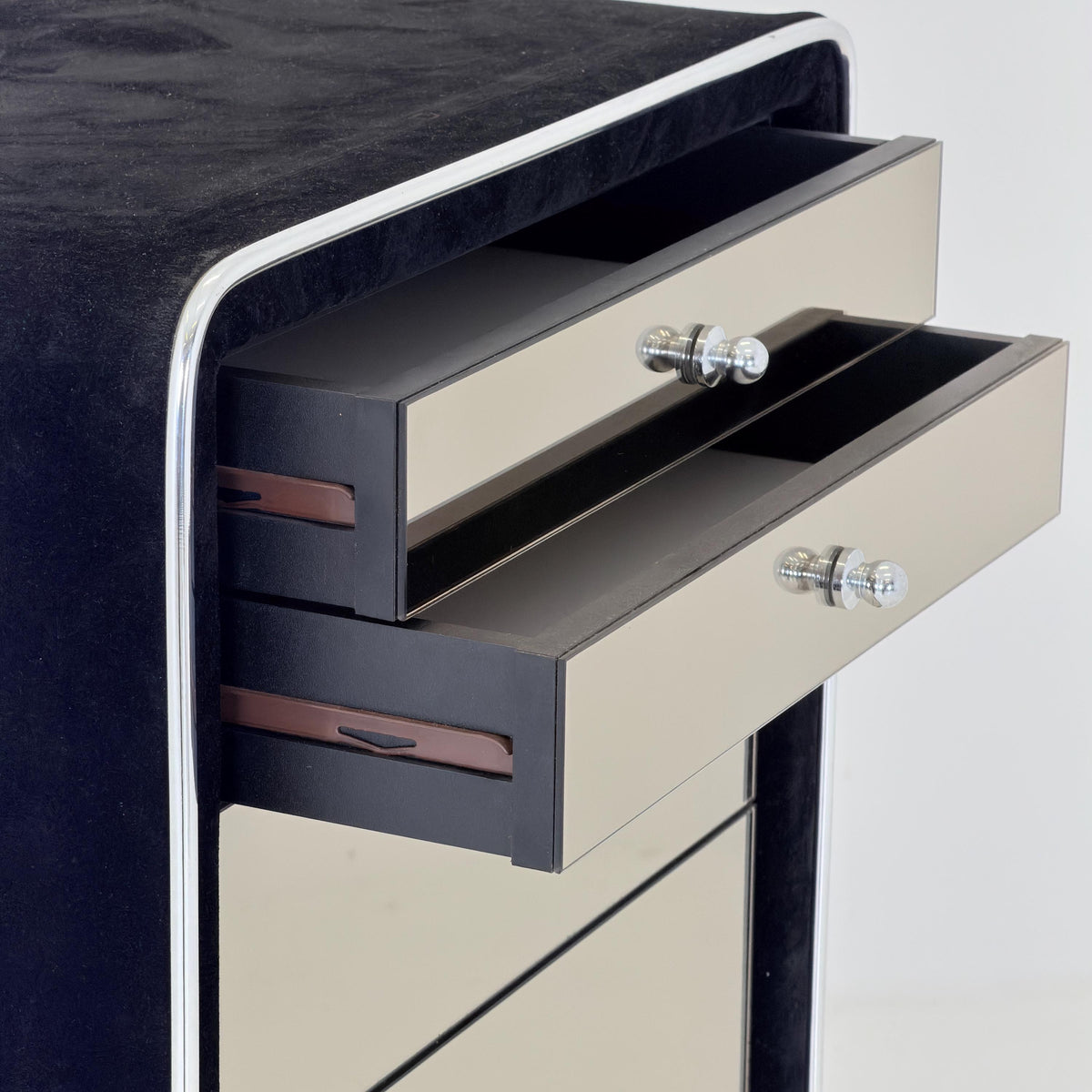 Mid-Century Mirrored Chest of Drawers by RUF International, Germany, 1970s