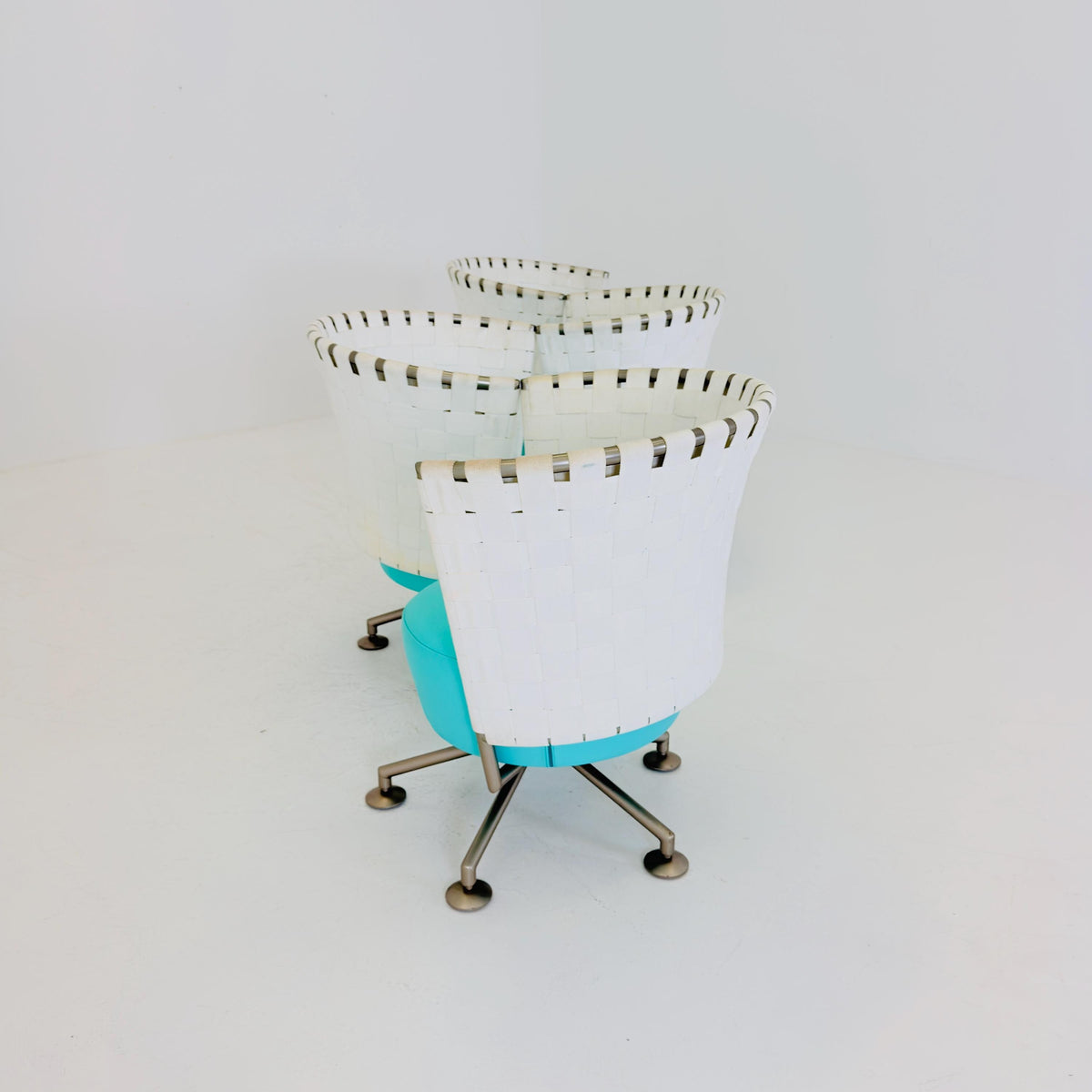 Set of 4 Mid century modern Peter Maly Circus Lounge Chairs for COR Germany, 1990s