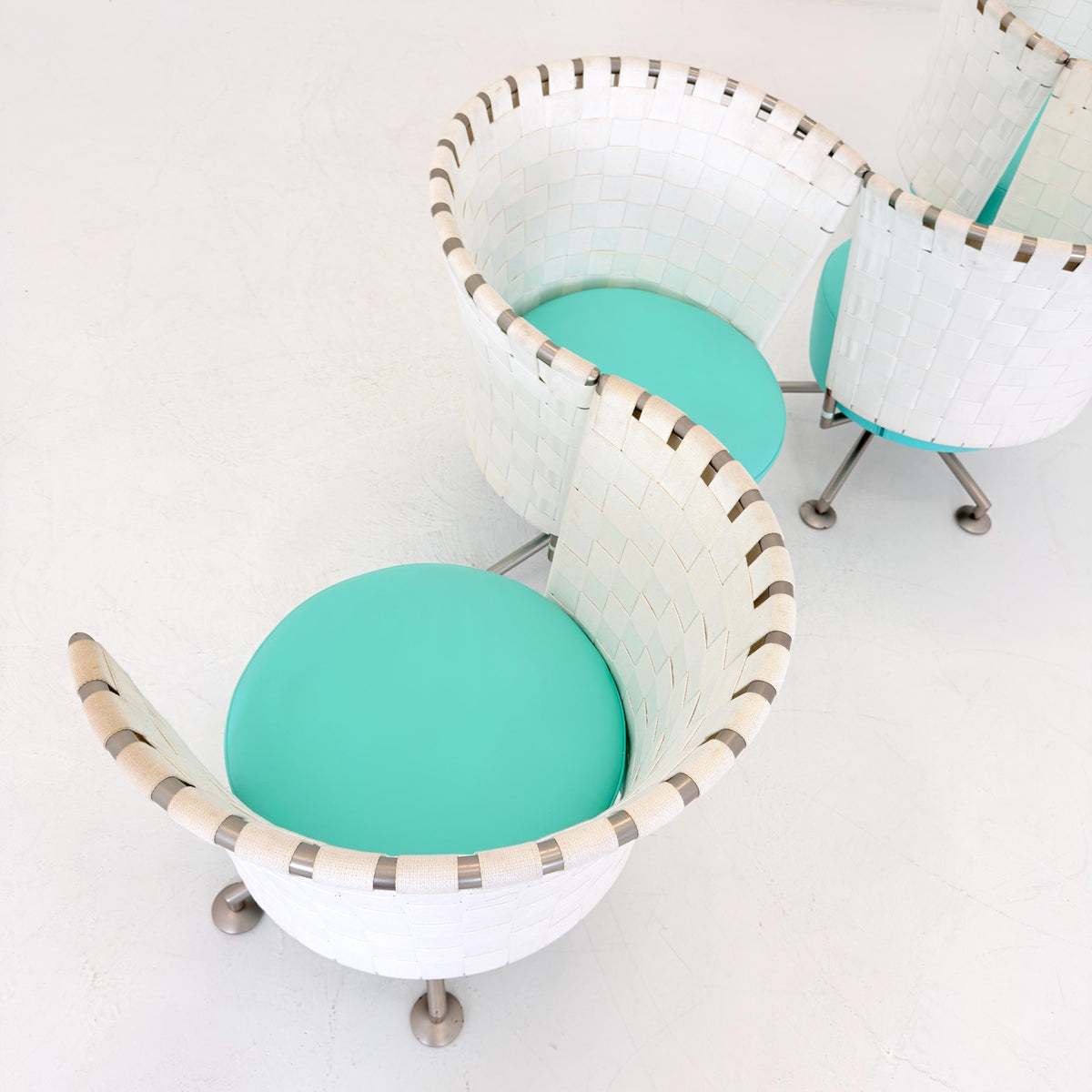 Set of 4 Mid century modern Peter Maly Circus Lounge Chairs for COR Germany, 1990s