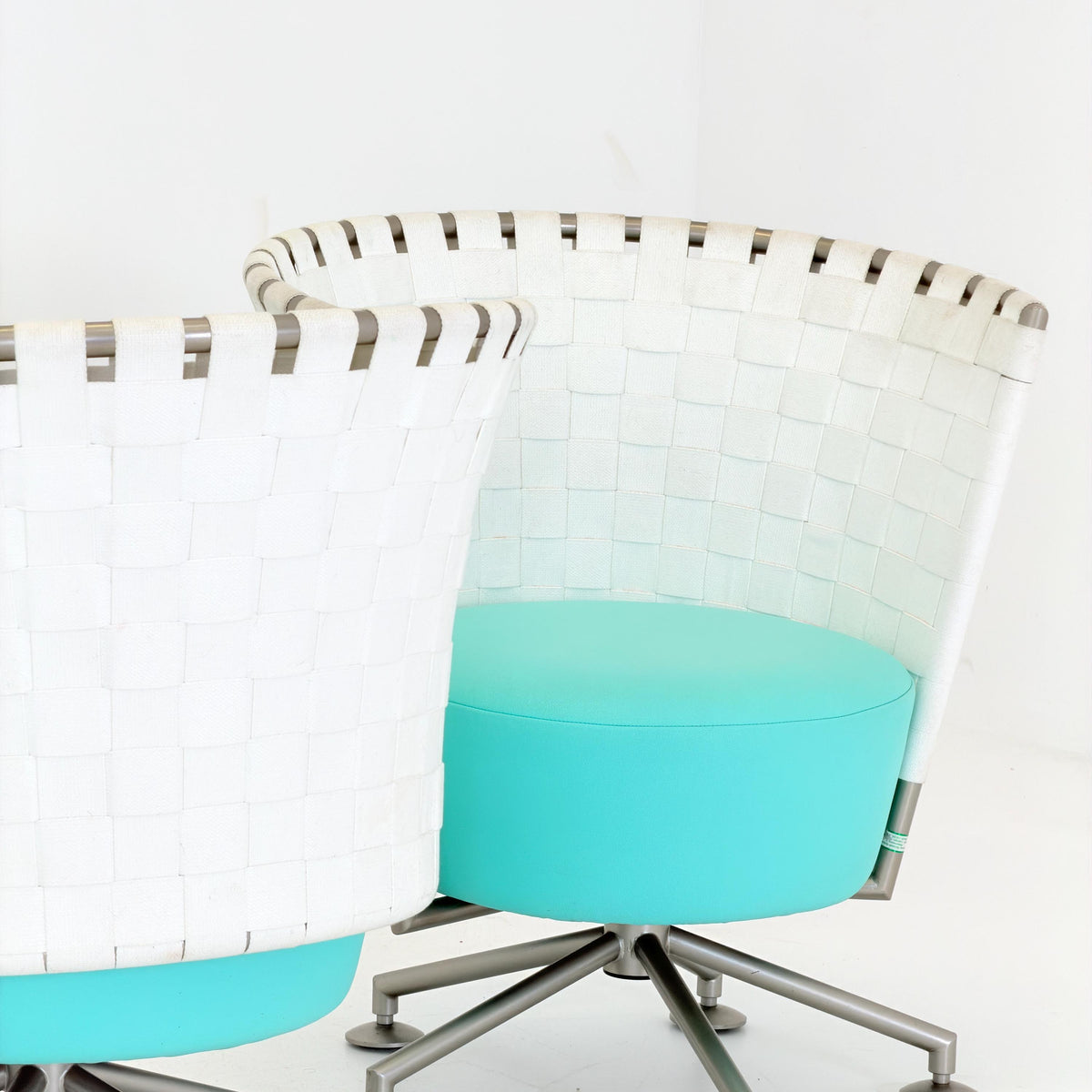 Set of 4 Mid century modern Peter Maly Circus Lounge Chairs for COR Germany, 1990s