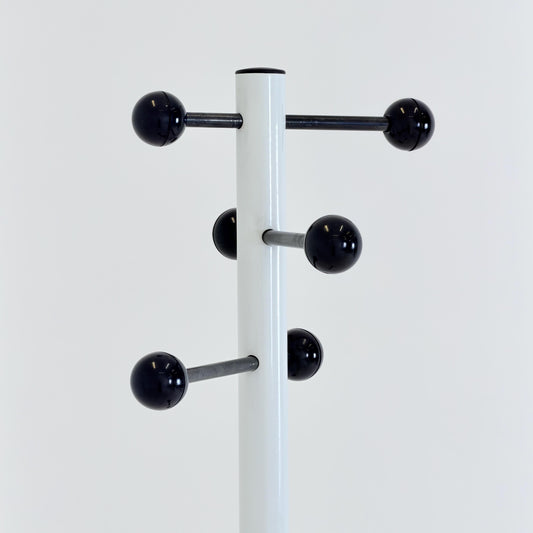 Mid century Coat Rack – Black & White Space Age Design, 1970s by Artifort Netherlands