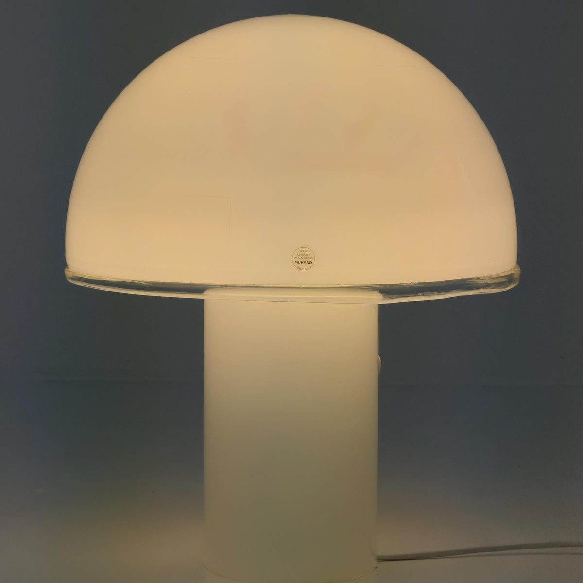 Mid century Artemide Onfale Grande XL Mushroom Table Lamp by Luciano Vistosi, 1990s Italy