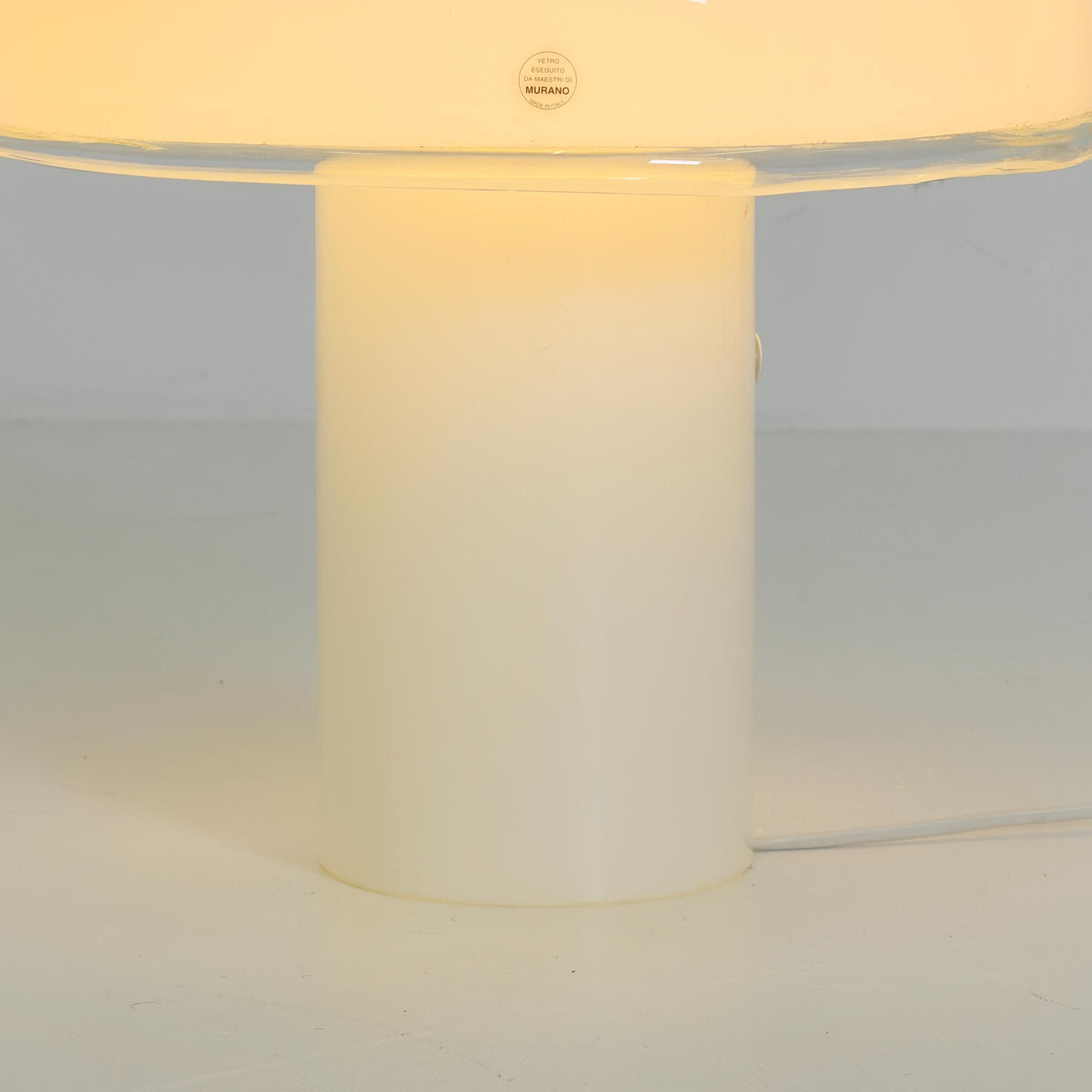 Mid century Artemide Onfale Grande XL Mushroom Table Lamp by Luciano Vistosi, 1990s Italy