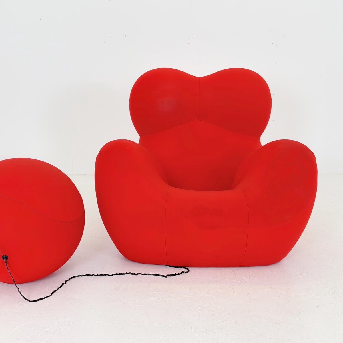 Mid century Up5 La Mamma lounge chair & Up6 Ottoman by Gaetano Pesce for B B Italia, 1980s, Italy