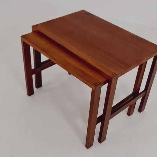 Midcentury Danish teak nesting tables/ side tables by Salin Möbler, 1960s