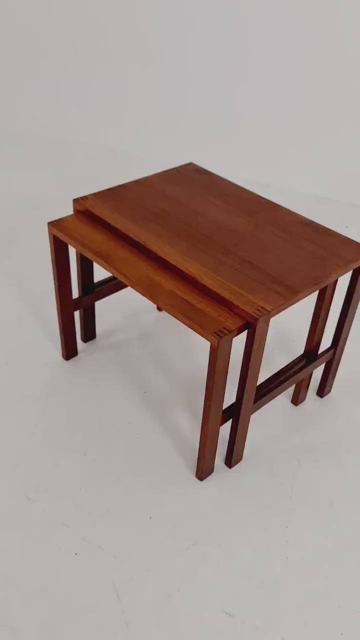 Midcentury Danish teak nesting tables/ side tables by Salin Möbler, 1960s