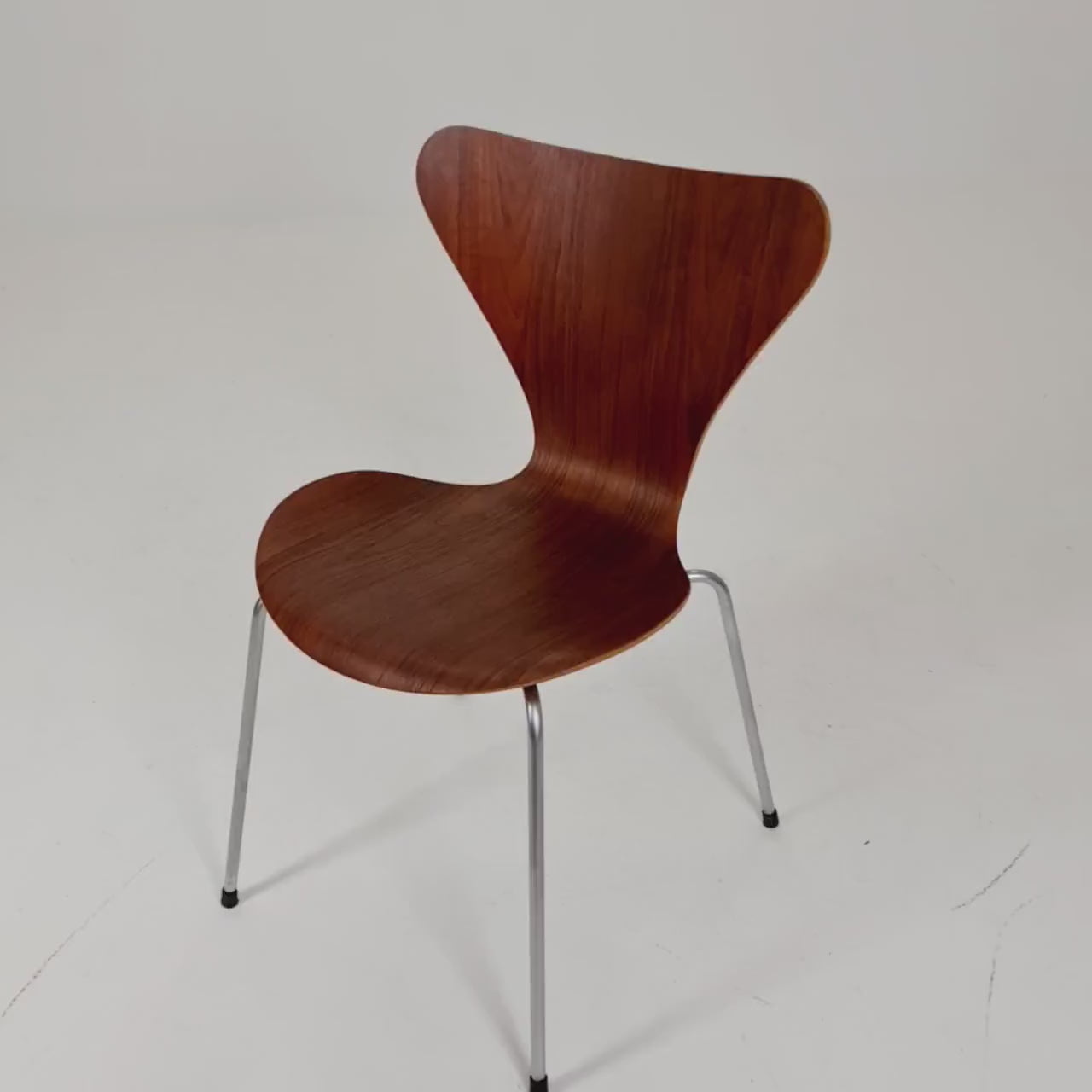 Vintage Teak 3107 Dining Chairs by Arne Jacobsen for Fritz Hansen, 1960s,