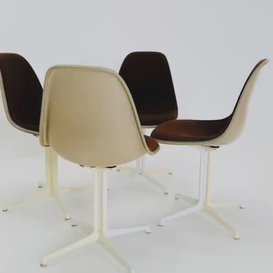 Set of 4 Mid Century ‘La Fonda’ Chairs by Charles & Ray Eames for Herman Miller, 1960s USA