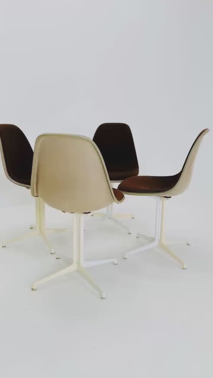 Set of 4 Mid Century ‘La Fonda’ Chairs by Charles & Ray Eames for Herman Miller, 1960s USA