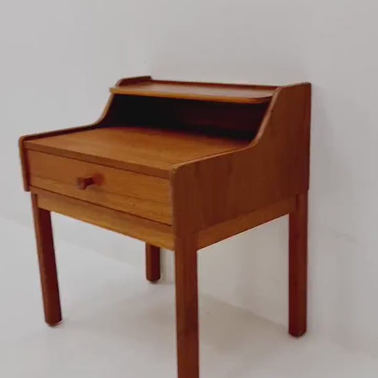 Mid century Scandinavian teak side table / bedside table, 1960s