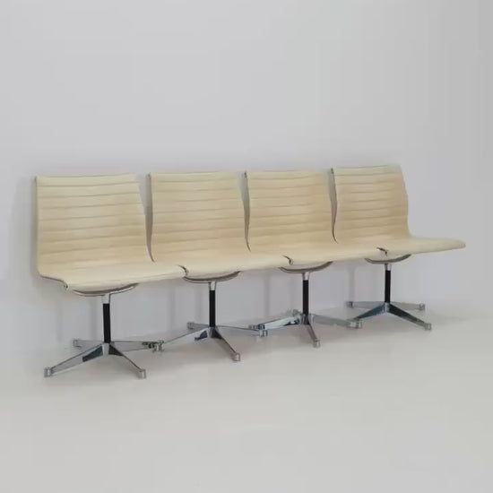 Set of 4 Mid Century EA105 chairs by Charles & Ray Eames for Herman Miller, 1970s USA