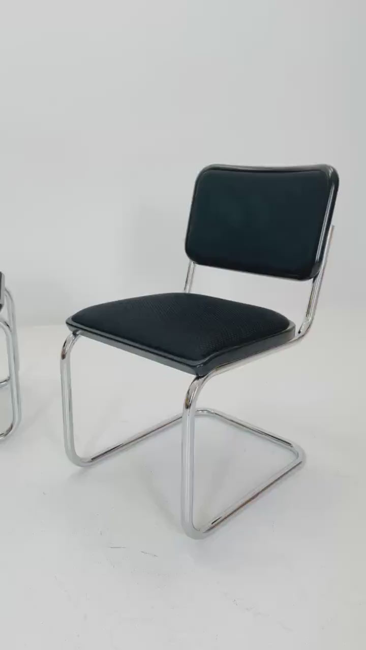 Set of 2 Mid-Century S32 Cantilever Chairs by Marcel Breuer & Mart Stam for Thonet, Germany 1980s