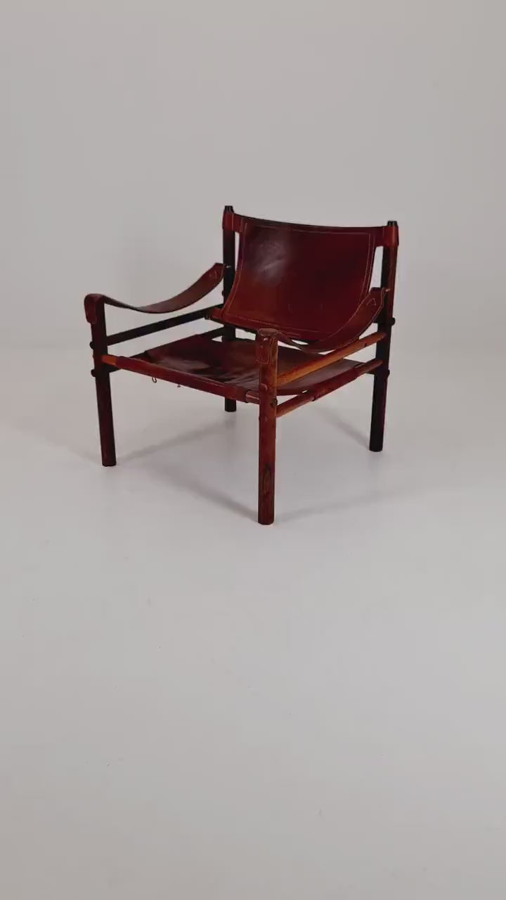 Rare Mid-century vintage Danish Lounge chair, (sirocco) By Arne Norell  1960s