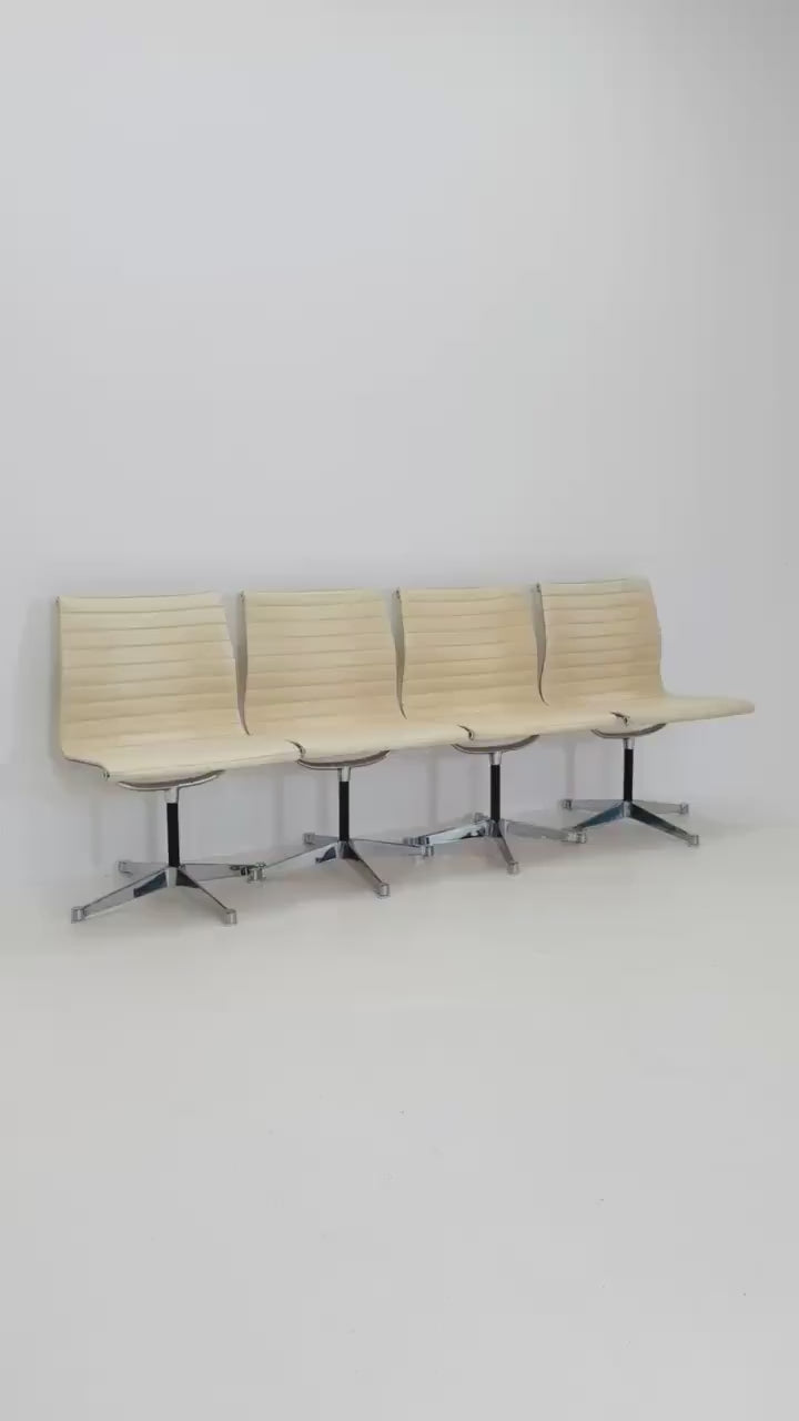 Set of 6 Mid Century EA105-EA108  chairs by Charles & Ray Eames for Herman Miller, 1970s USA