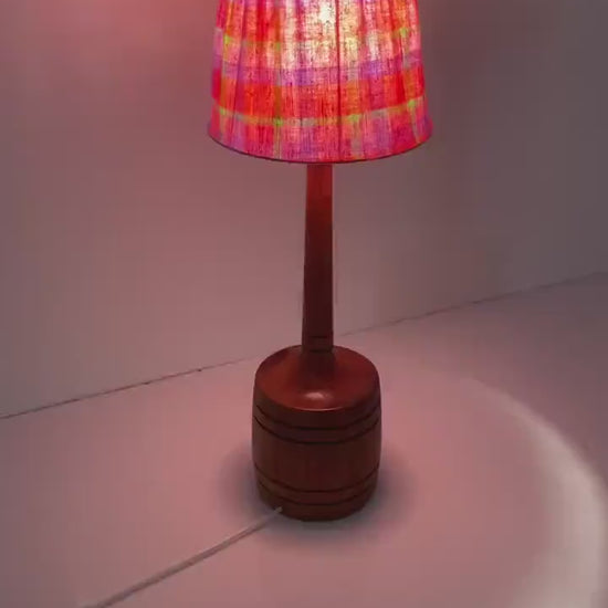 Mid century solid teak table lamp by AB Stilarmatur Tranås Sweden, 1960s