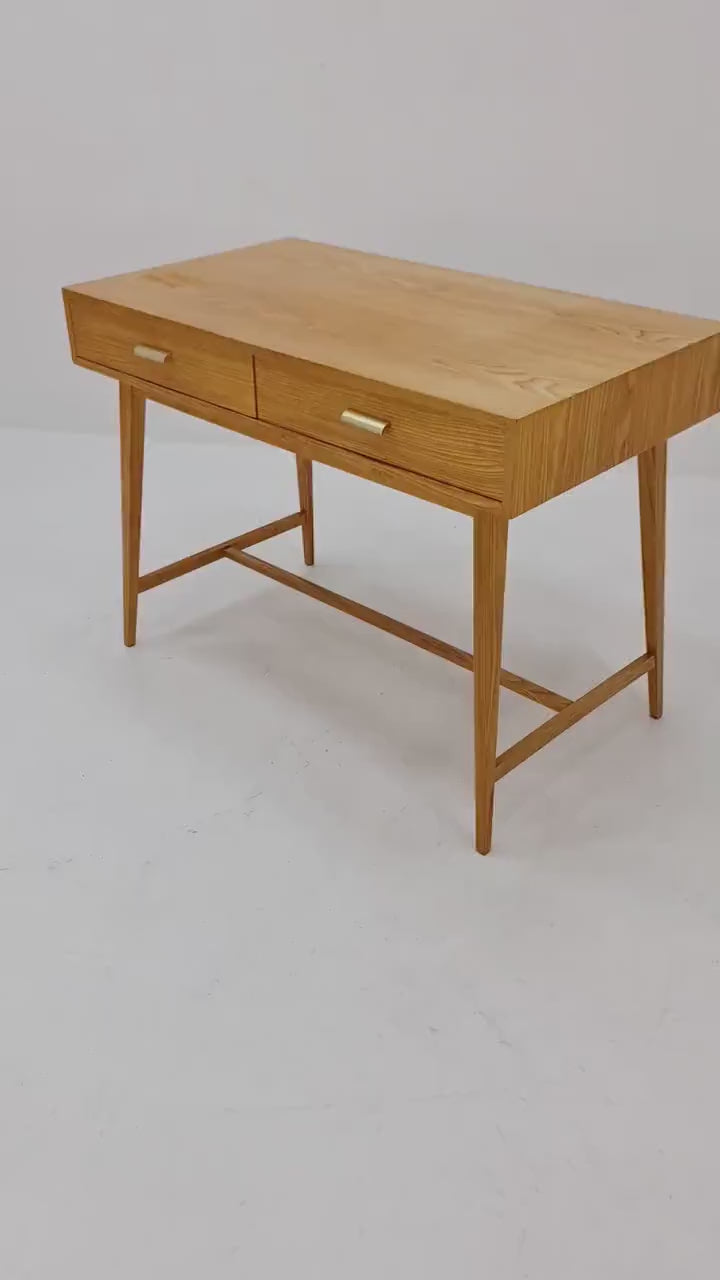 Free standing Mid century vintage desk German desk by Horn Möbel, 1950s