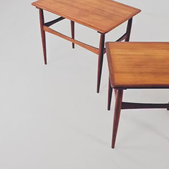 Midcentury Danish teak Nesting Tables by Kai Kristiansen for skovamand & Andersen, 1960s
