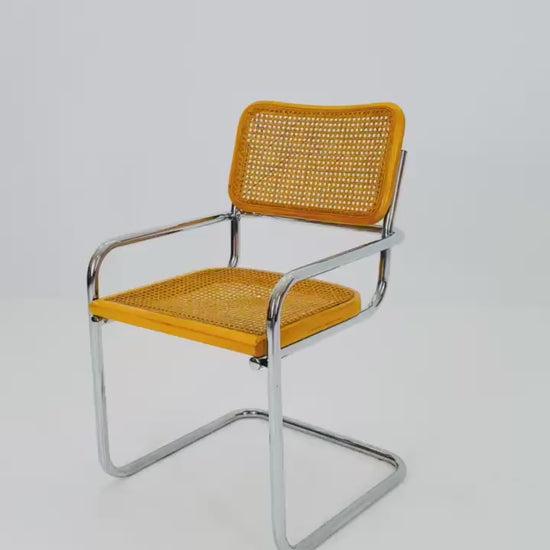 Mid century Cesca ArmChair designed by Marcel Breuer, 1970s Italy