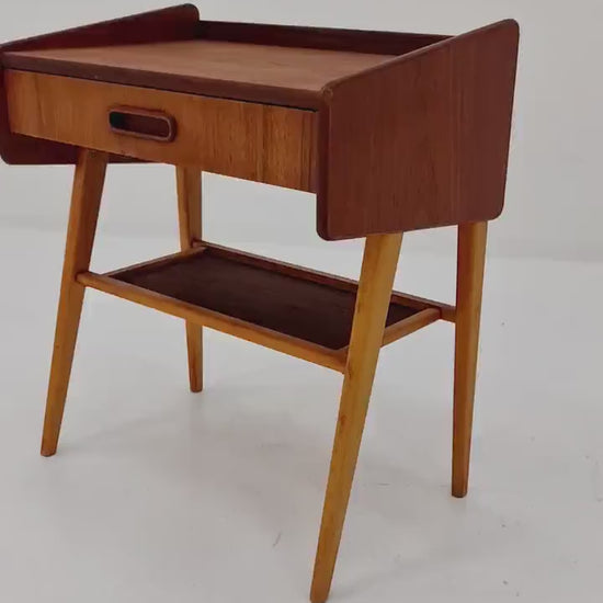 Midcentury danish Teak Vintage Side table/ Bedside table straight from the sixties