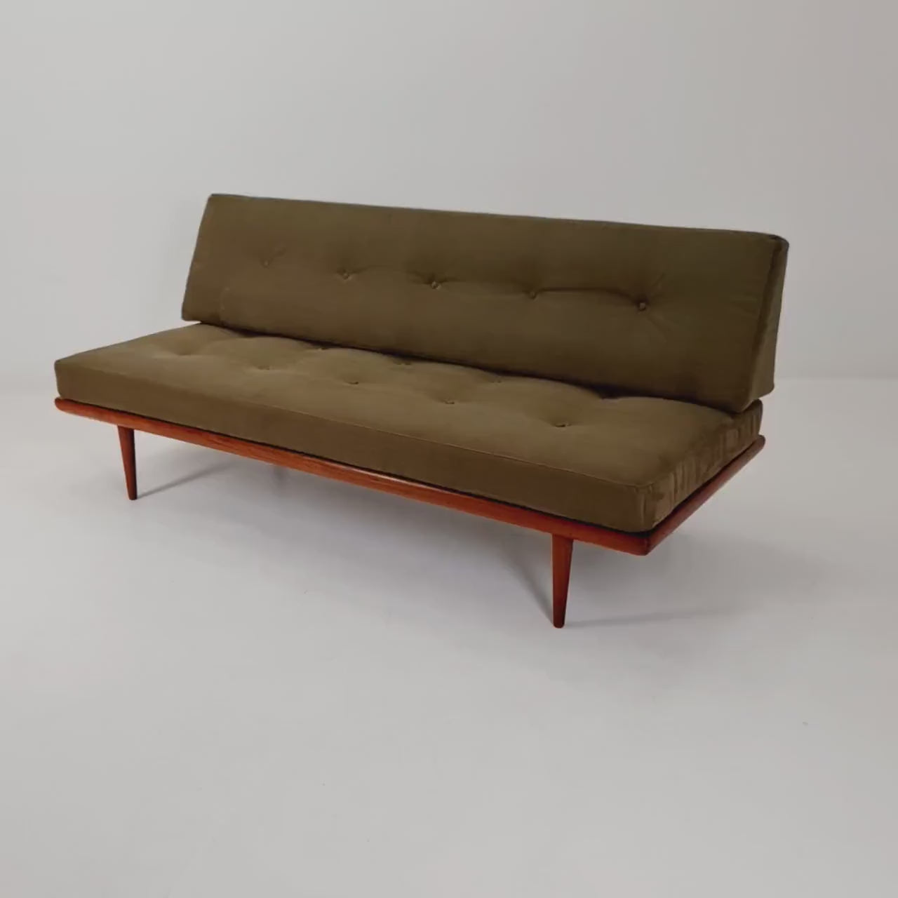Midcentury Danish Daybed Teak wood by Peter Hvidt ,Orla Molgaard for France &Son   Denmark ,1950s