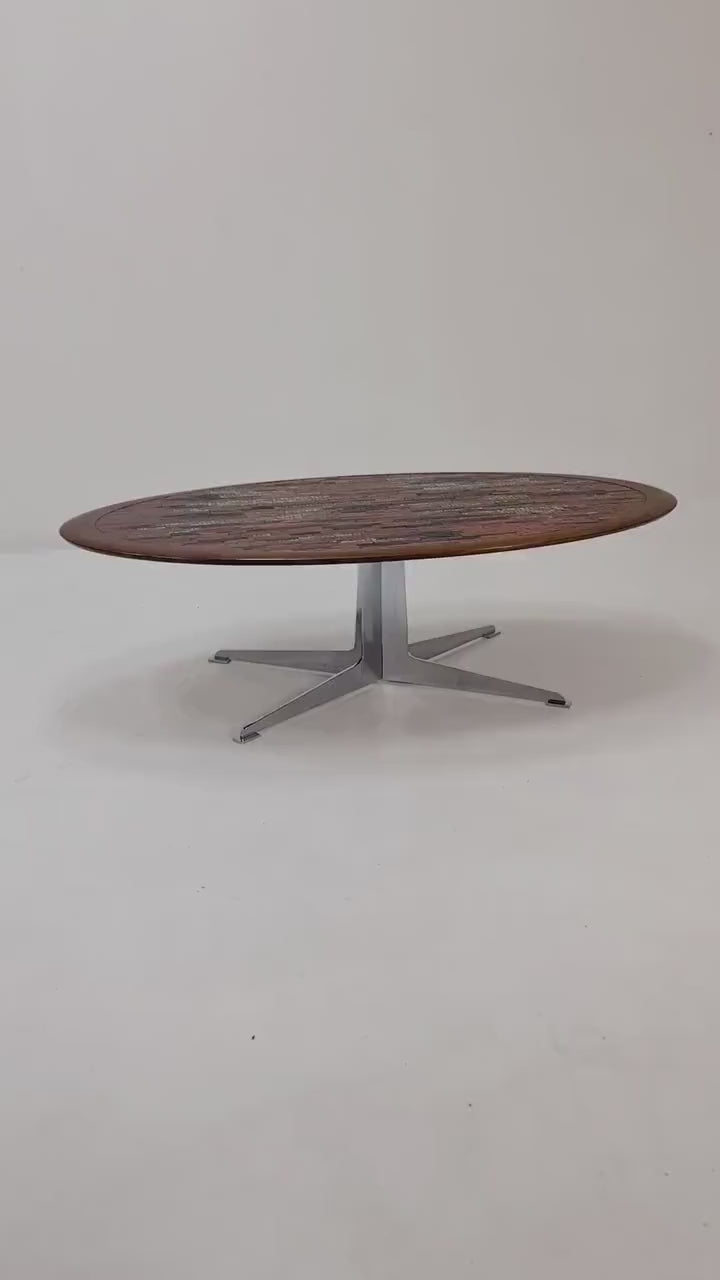 Rare vintage mosaic coffee table from the 60s,  Berthold Müller