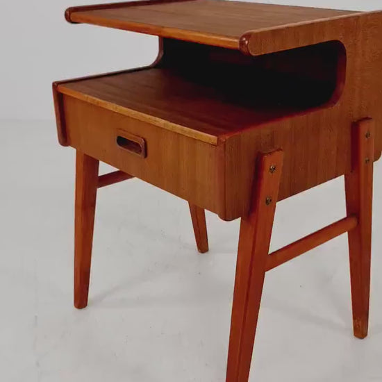 Midcentury Danish Mahogany Vintage Side table/ Bedside table/ Night stand, 1960s