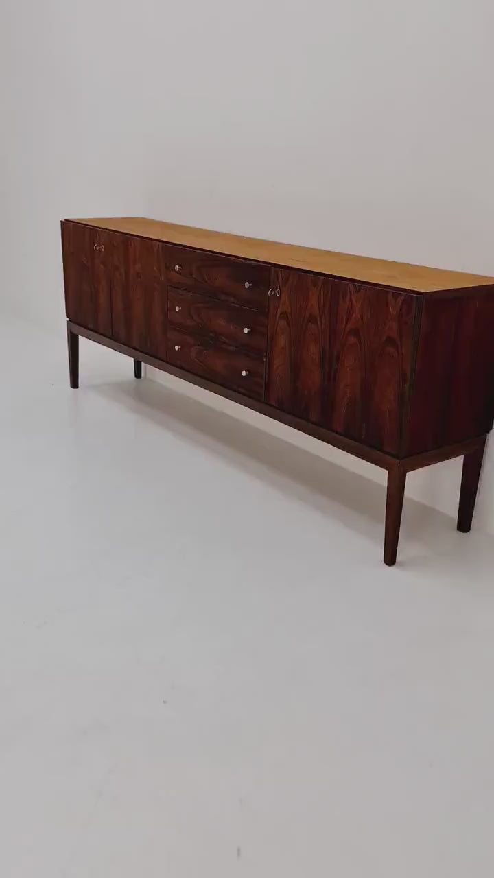 Rare Mid Century Modern German rosewood Sideboard  by Palette Mööbel , 1950s