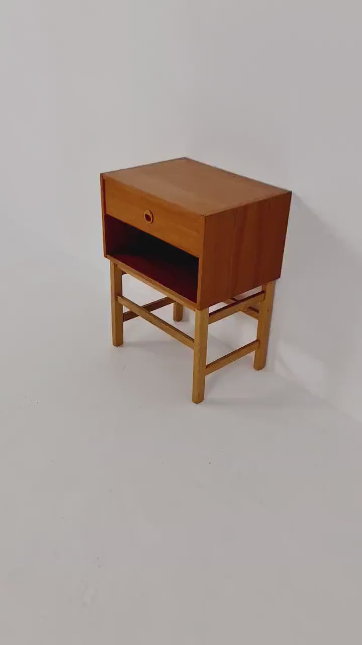 Midcentury Danish teak Side table/ Bedside table, 1960s