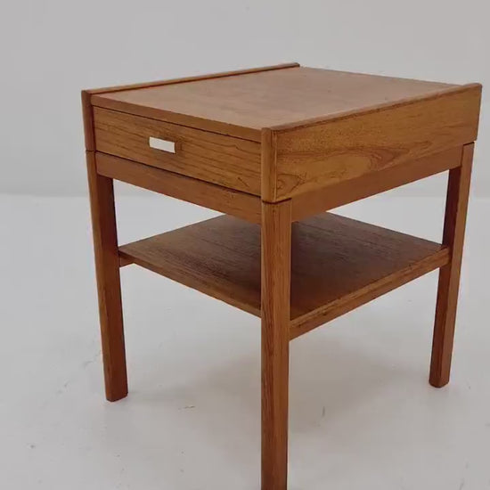 Mid century Scandinavian teak side table / bedside table, 1960s