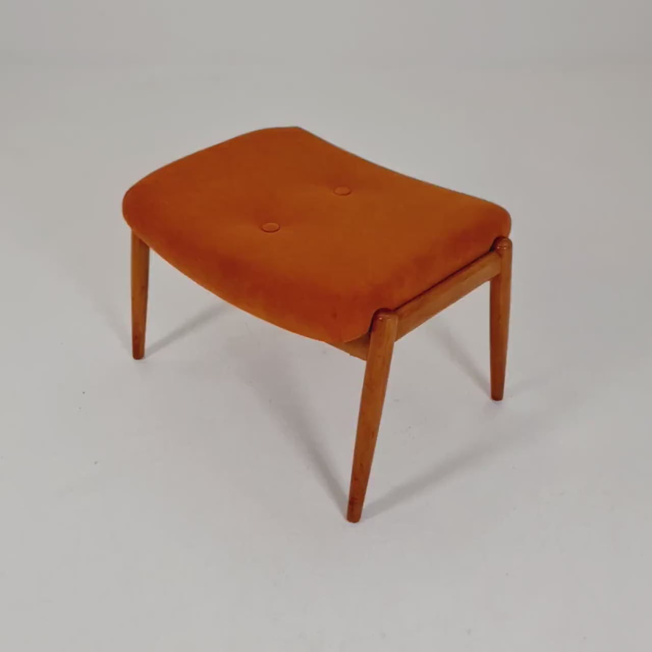 Mid century modern German ottoman/footstool By Hartmut Lohmeyer  from the 50s