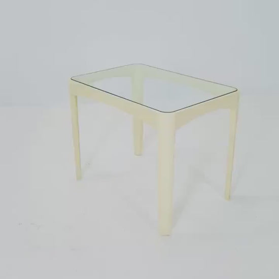 Mid century Space Age white side Table by Peter Ghyczy for Horn Germany , 1970s