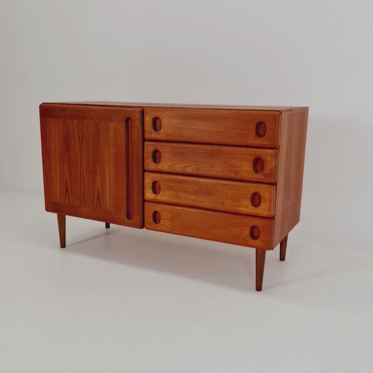 Mid century Danish Solid teak Sideboard 1960s